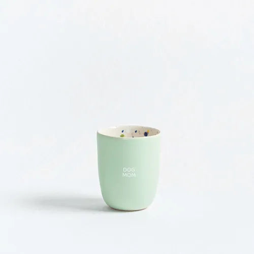 Dog Mom Stoneware Cup